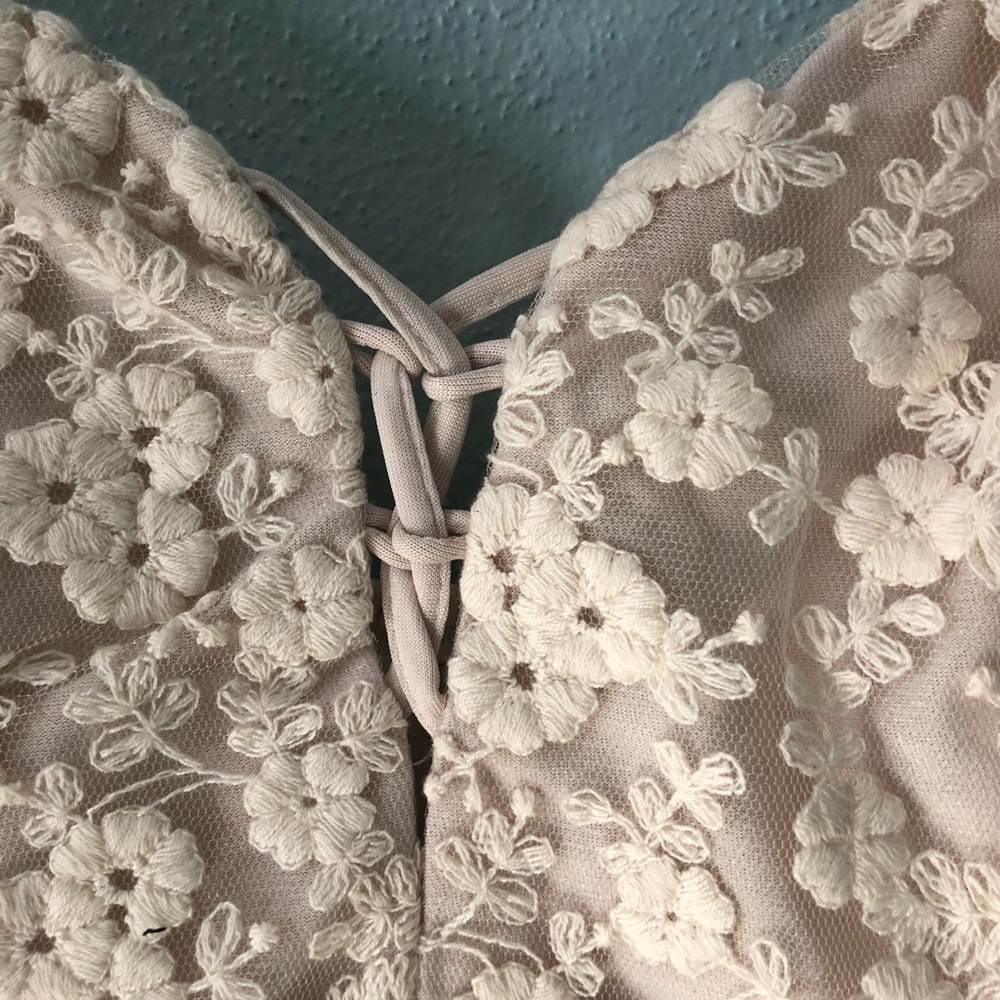 Boutique | Ivory Tulle Skirted Dress - Picture 3 of 8